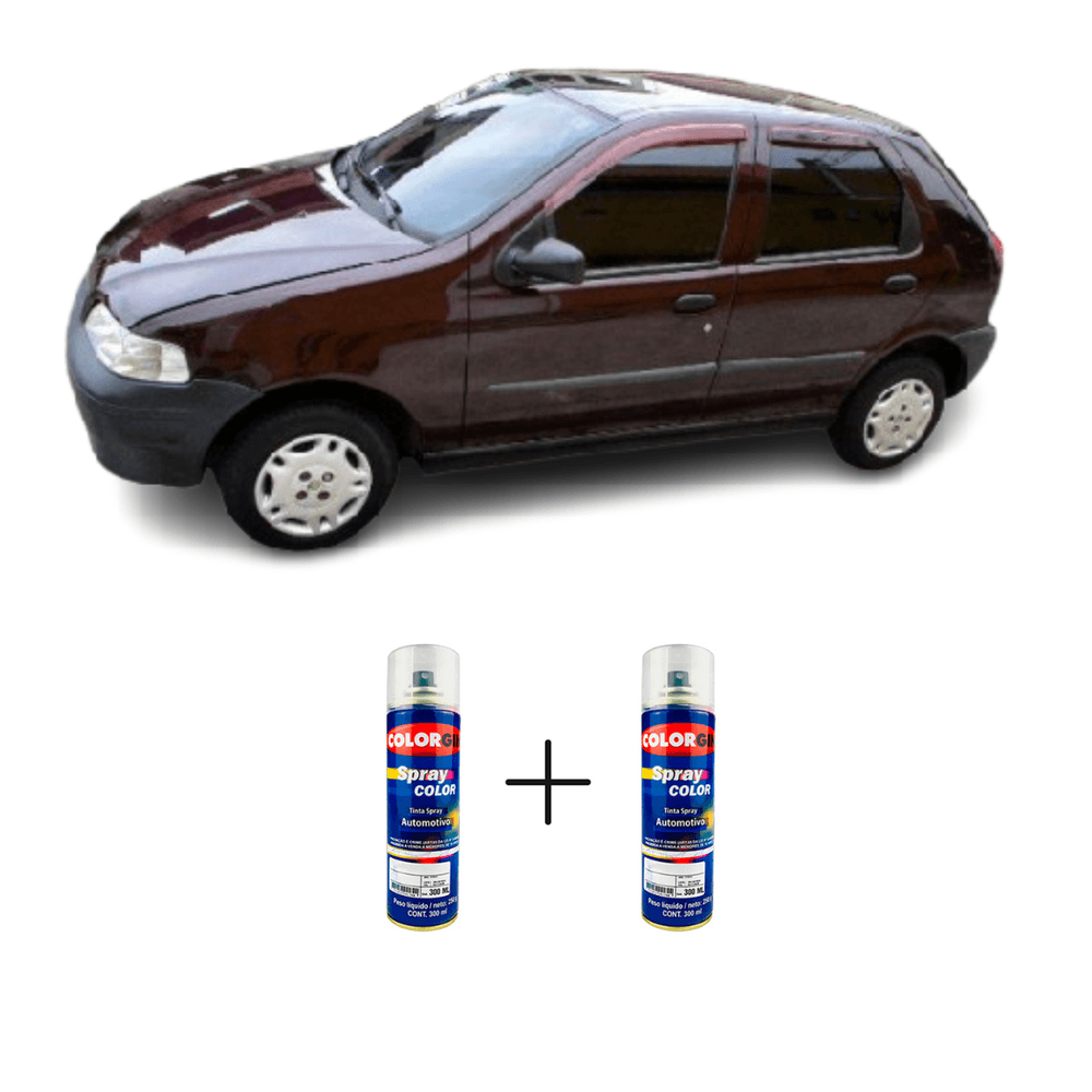 Spray Automotivo Vermelho Firenze + Verniz Spray 300ml - maxitintas