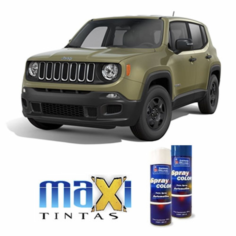 Spray Automotivo Verde Commando 145 Fiat/Jeep + Verniz Spray 300ml ...