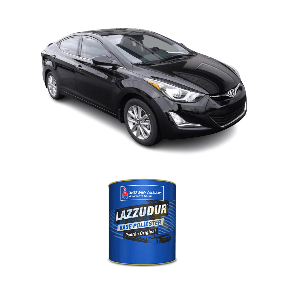 Encontraproduto.com.br - Tinta Poliéster Black Diamond Perol Hyundai MJB 0,9L